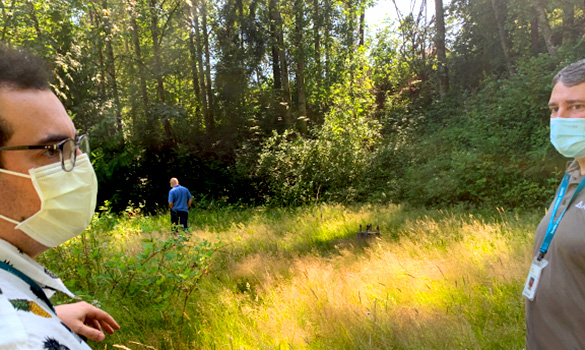 We discovered there was once Olympic-rated horseshoe pits located in the upper field 